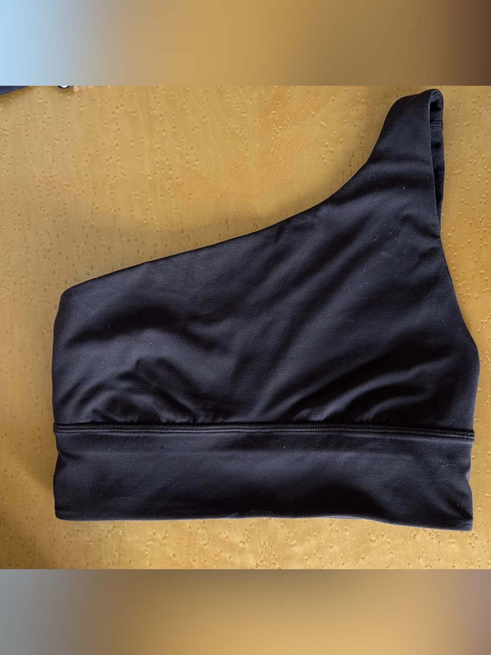 One-Shoulder Chocolate Brown lululemon sports bra